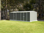 Absco Utility 20' x 10' Workshop Metal Shed - Woodland Gray 
