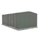 Absco Utility 20' x 10' Workshop Metal Shed - Woodland Gray 