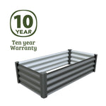Absco The Organic Garden Co Hakea 4' x 2' x 1' Metal Rectangle Garden Bed - Woodland Gray 