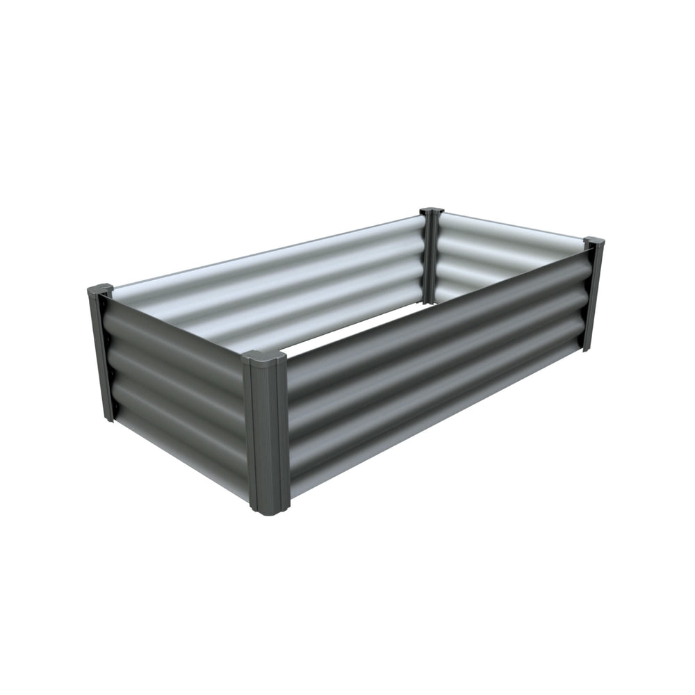 Absco The Organic Garden Co Hakea 4' x 2' x 1' Metal Rectangle Garden Bed - Woodland Gray