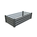 Absco The Organic Garden Co Hakea 4' x 2' x 1' Metal Rectangle Garden Bed - Woodland Gray 
