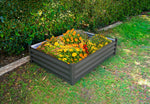 Absco The Organic Garden Co Hakea 4' x 3' x 1' Metal Rectangle Garden Bed - Woodland Gray 