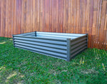 Absco The Organic Garden Co Hakea 6' x 3' x 1.3' Metal Rectangle Garden Bed - Woodland Gray 