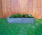 Absco The Organic Garden Co Hakea 6' x 3' x 1.3' Metal Rectangle Garden Bed - Woodland Gray 