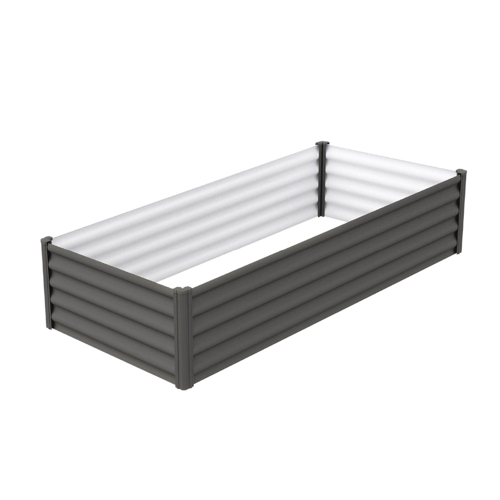 Absco The Organic Garden Co Hakea 6' x 3' x 1.3' Metal Rectangle Garden Bed - Woodland Gray
