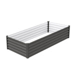 Absco The Organic Garden Co Hakea 6' x 3' x 1.3' Metal Rectangle Garden Bed - Woodland Gray 