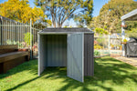 Absco Utility 5' x 5' Multipurpose Metal Pool Pump Shed  - Woodland Gray 