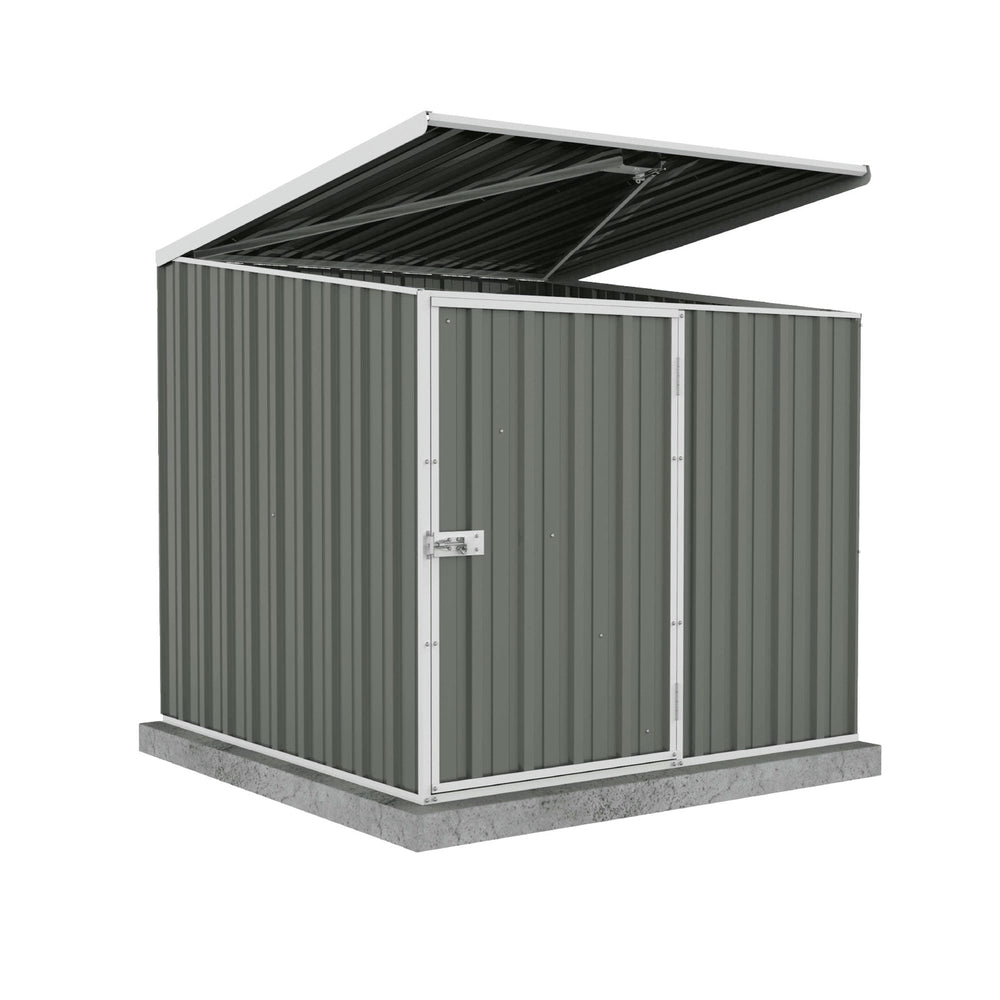 Absco Utility 5' x 5' Multipurpose Metal Pool Pump Shed  - Woodland Gray