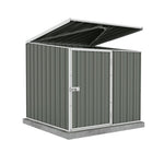 Absco Utility 5' x 5' Multipurpose Metal Pool Pump Shed  - Woodland Gray 