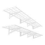 Fleximounts 1' x 6' White Wall Mounted Shelf (2-Pack)-FLX-WR16-WHT-Garage Giant 