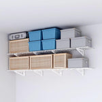 Fleximounts 1' x 6' White Wall Mounted Shelf (2-Pack)-FLX-WR16-WHT-Garage Giant 
