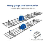 Fleximounts 1' x 6' Black Wall Mounted Shelf (2-Pack)-FLX-WR16B-BLK-Garage Giant 