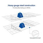 Fleximounts 2' x 4' White Wall Mounted Shelf (2-Pack)-FLX-WR24-WHT-Garage Giant 