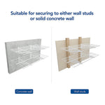 Fleximounts 2' x 4' White Wall Mounted Shelf (2-Pack)-FLX-WR24-WHT-Garage Giant 