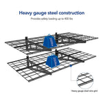Fleximounts 2' x 4' Black Wall Mounted Shelf (2-Pack)-FLX-WR24B-BLK-Garage Giant 
