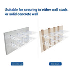 Fleximounts 2' x 6' White Wall Mounted Shelf (2-Pack)-FLX-WR26-WHT-Garage Giant 