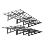 Fleximounts 2' x 6' Black Wall Mounted Shelf (2-Pack)-FLX-WR26B-BLK-Garage Giant 
