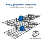 Fleximounts 2' x 6' Black Wall Mounted Shelf (2-Pack)-FLX-WR26B-BLK-Garage Giant 