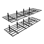 Fleximounts 2' x 6' Black Pro Wall Mounted Shelf (2-Pack)-FLX-WR26MB-BLK-Garage Giant 