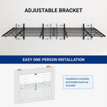 Fleximounts 2' x 6' Black Pro Wall Mounted Shelf (2-Pack)-FLX-WR26MB-BLK-Garage Giant 