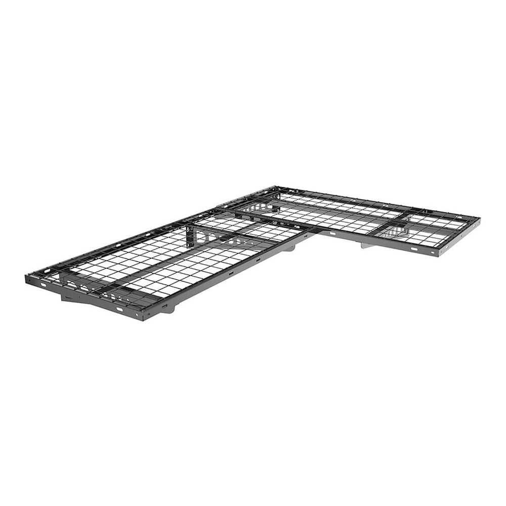 Fleximounts 2' X 4' Corner Wall Shelving (2-Pack)-FLX-WRC24B-BLK-Garage Giant