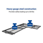 Fleximounts 2' X 4' Corner Wall Shelving (2-Pack)-FLX-WRC24B-BLK-Garage Giant 