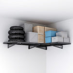 Fleximounts 2' X 4' Corner Wall Shelving (2-Pack)-FLX-WRC24B-BLK-Garage Giant 