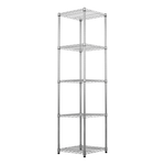SafeRacks 18" x 18" x 72" 5-Tier Wire Rack (Zinc)-WS-181872-Z5-Garage Giant 