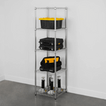 SafeRacks 18" x 18" x 72" 5-Tier Wire Rack (Zinc)-WS-181872-Z5-Garage Giant 