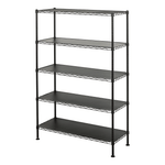SafeRacks 14" x 36" x 60" 5-Tier Wire Rack-WS-361460-B5L-Garage Giant 