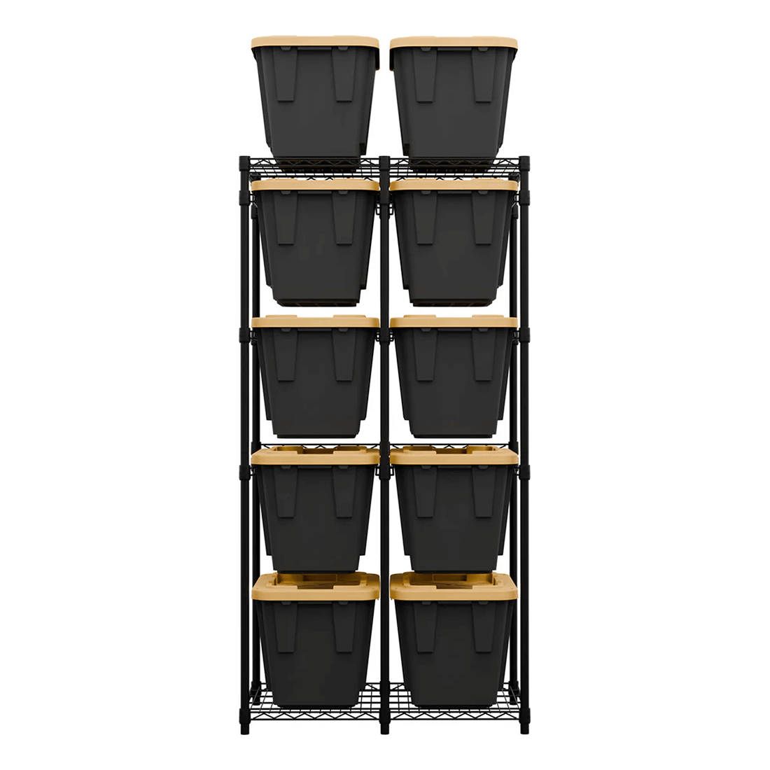 SafeRacks 12 Gallon Storage Bin Rack (Black) | Garage Giant - Garage Giant