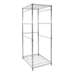 SafeRacks Storage Bin Rack (Zinc)-WS-BR27-Z5-Garage Giant 
