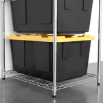 SafeRacks Storage Bin Rack (Zinc)-WS-BR27-Z5-Garage Giant 