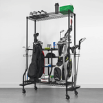 SafeRacks Deluxe Golf Equipment Organizer Rack (Black)-WS-DLXGOLF-B-Garage Giant 