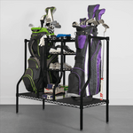 SafeRacks Golf Bag Organizer Rack (Black)-WS-STDGOLF-B-Garage Giant 