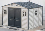 DuraMax WoodSide Plus 10.5' x 8' Vinyl Shed with Foundation Kit 