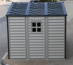 DuraMax WoodSide Plus 10.5' x 8' Vinyl Shed with Foundation Kit 