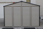 DuraMax WoodSide Plus 10.5' x 8' Vinyl Shed with Foundation Kit 