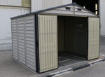 DuraMax WoodSide Plus 10.5' x 8' Vinyl Shed with Foundation Kit 