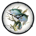 Collectable Sign and Clock Crappies Backlit Wall Clock-WWMS1208388-Garage Giant 