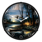 Collectable Sign and Clock Evening Glow Backlit Wall Clock-WWTR1208410-Garage Giant 