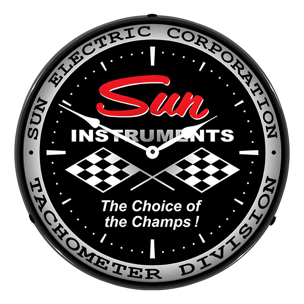 Collectable Sign and Clock Sun Instruments Backlit Wall Clock-Z710014-Garage Giant
