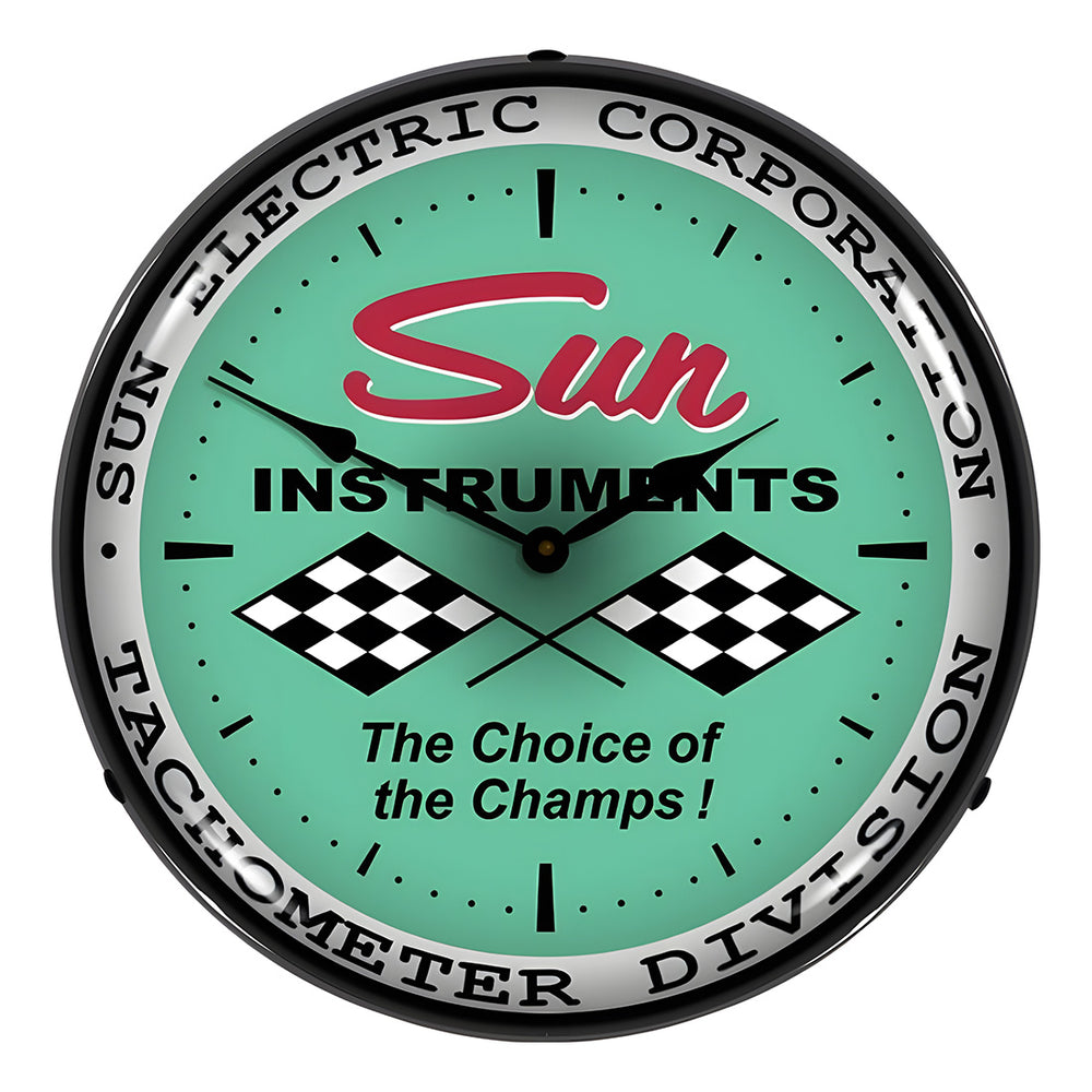 Collectable Sign and Clock Sun Electric Corporation Backlit Wall Clock-Z710055-Garage Giant