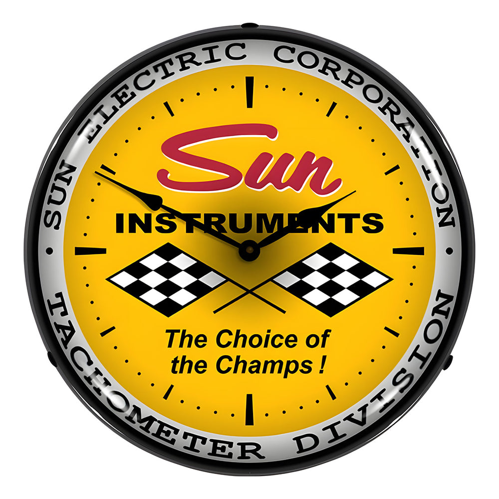 Collectable Sign and Clock Sun Instruments Backlit Wall Clock-Z710135-Garage Giant