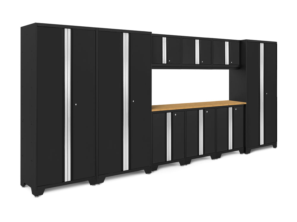 NewAge Garage Cabinets Bold Series 10-Piece Cabinet Set with 30 in. RTA Lockers-73028-Garage Giant