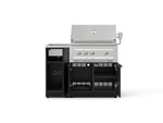 NewAge Outdoor Kitchens Outdoor Grill Island Stainless-Steel 3-Piece Cabinet Set with Sink, Grill Cabinet, and Platinum Grill 