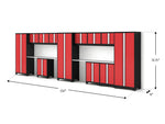 NewAge Garage Cabinets Bold Series 14PC Garage Cabinetry Set, 24-Gauge Steel, Fully Welded, 234" W x 18" D x 76.75" H-50295-Garage Giant 