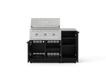 NewAge Outdoor Kitchens Outdoor Grill Island Stainless-Steel 4-Piece Cabinet Set with 1 Door, Grill Cabinet, Performance Grill and Countertop 