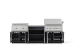 NewAge Outdoor Kitchens Aluminum 6-Piece Cabinet Set with Base, Grill Cabinet, Platinum Griddle and Countertop-74994-Garage Giant 