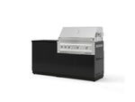 NewAge Outdoor Kitchens Aluminum 4-Piece Cabinet Set with Base, Grill Cabinet, Platinum Grill, and Countertop-73452-Garage Giant 